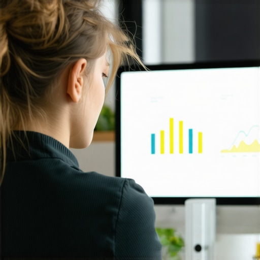 Analyzing Local SEO Data Business owner reviewing local SEO analytics on a computer