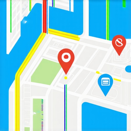 Diagram illustrating interconnected elements of Google Maps local SEO strategy