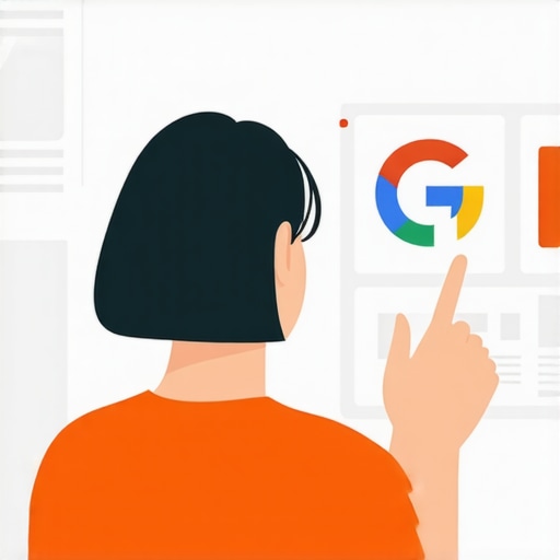 Person editing Google My Business profile with fresh photos and info.