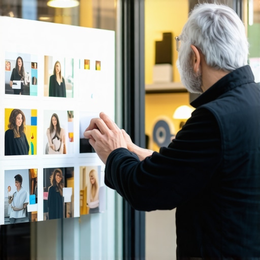 Business owner uploading high-quality storefront and interior photos to Google My Business
