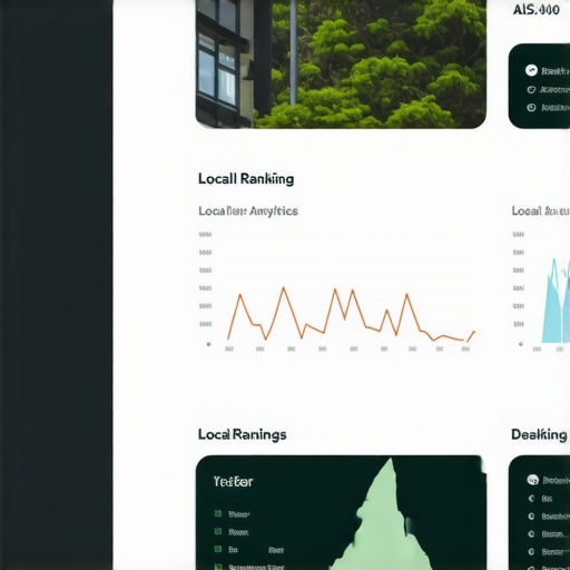 Screenshot of BrightLocal dashboard displaying local search rankings and analytics.