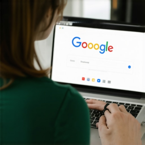 Person editing GMB profile details on laptop