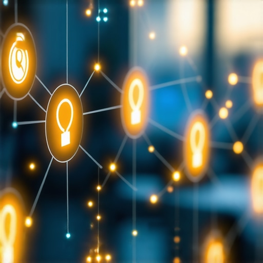 A digital illustration of interconnected elements representing various aspects of nuanced local SEO optimization.