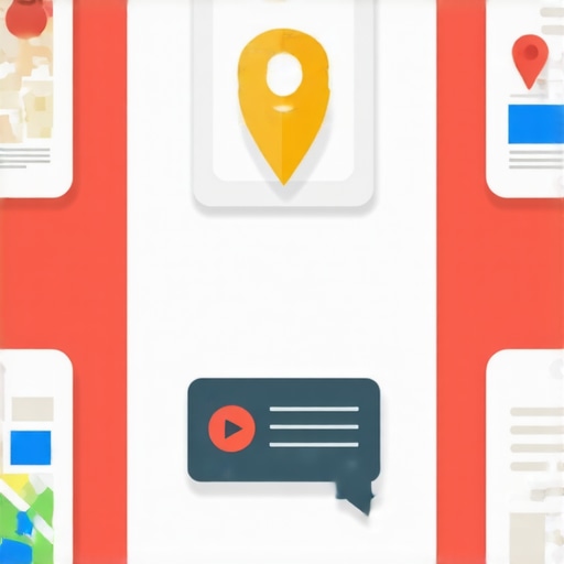 Illustration depicting strategies for improving Google My Business profile rankings in 2026.