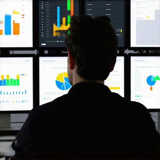 A person reviewing analytics dashboards for local SEO performance and maps ranking